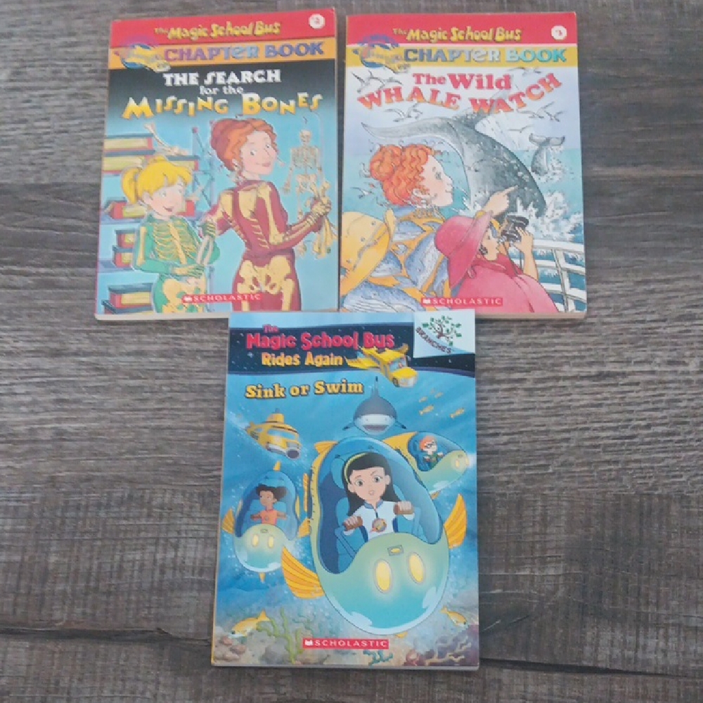 Scholastic Magic School Bus Adventure Book Trio